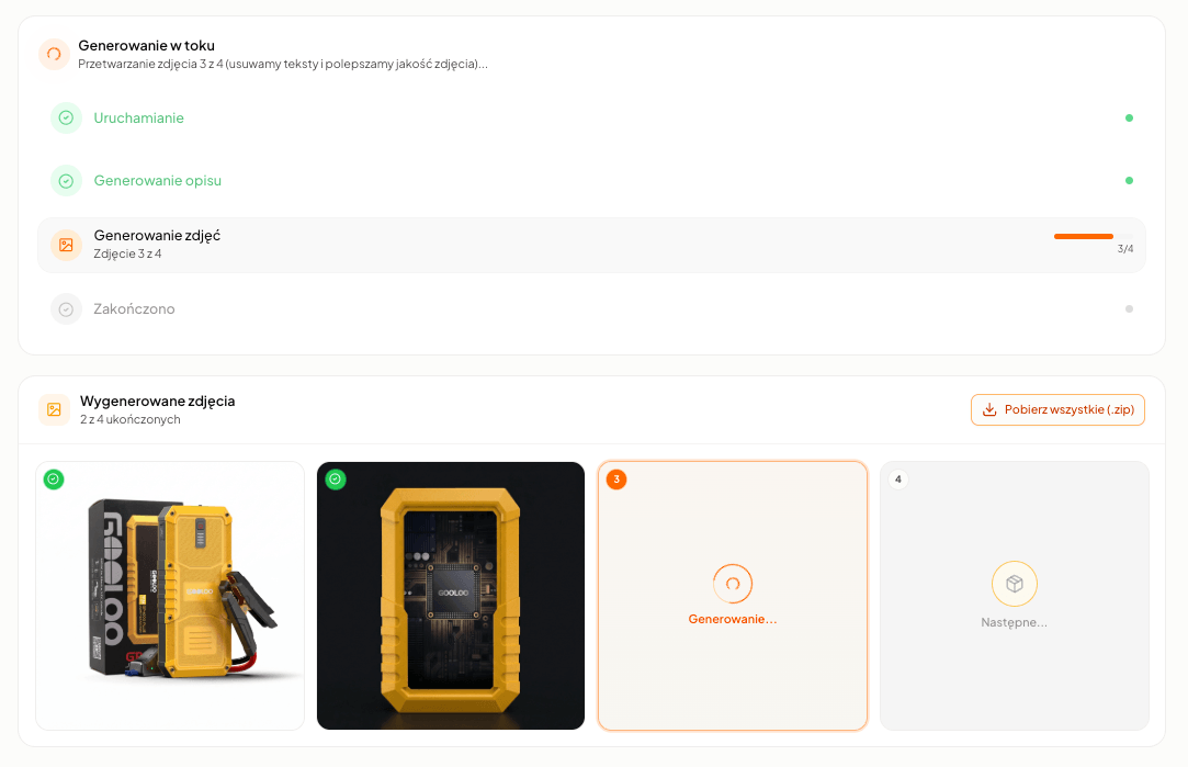 AI generuje opis i edytuje zdjęcia